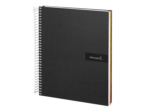 Cuaderno espiral Liderpapel A4 micro crafty tapa forrada 120h 90 gr cuadro 09977, imagen 4 mini