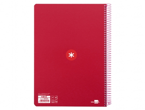 Cuaderno espiral liderpapel A4 micro Antartik tapa dura 80h 100gr cuadro 5mm KB43, imagen 3 mini