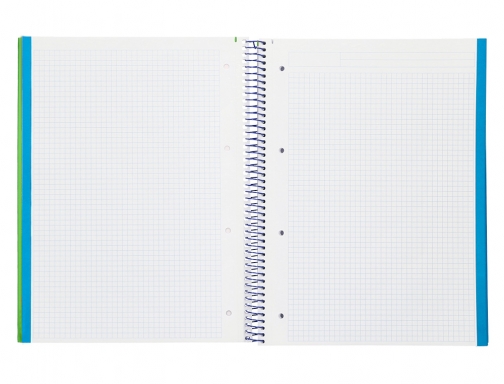 Cuaderno espiral Liderpapel A4 micro wonder tapa plastico 120h 90gr cuadro 5mm 172836, imagen 5 mini