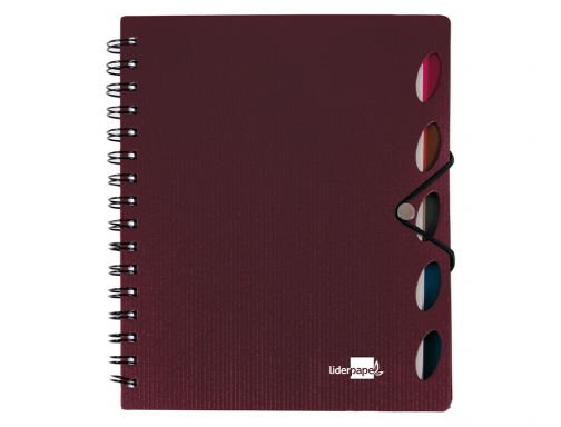 Cuaderno espiral Liderpapel A4 micro executive tapa plastico 100h 80 gr cuadro 35969, imagen 2 mini