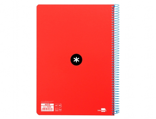 Cuaderno espiral liderpapel A5 Antartik tapa dura 80h 100 gr cuadro 5mm KE12, imagen 3 mini