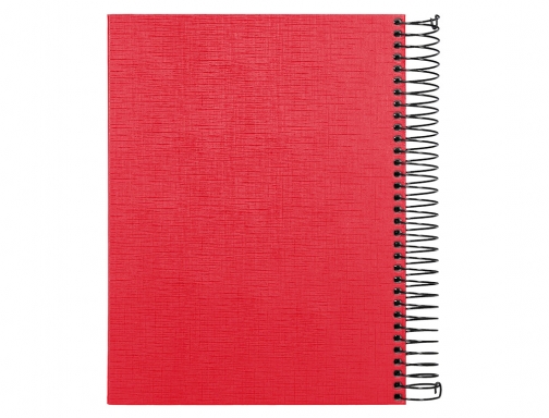 Cuaderno espiral Liderpapel A5 micro papercoat tapa forrada 140h 75 gr cuadro5mm 25322, imagen 4 mini