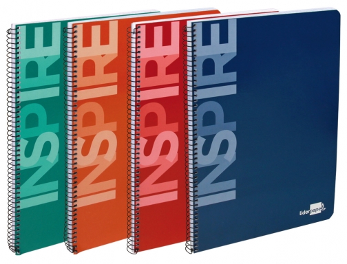 Cuaderno espiral Liderpapel cuarto inspire tapa dura 80h 60 gr milimetrado 2mm 32868, imagen 2 mini