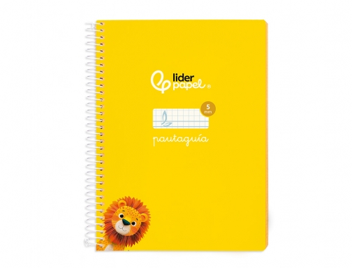 Cuaderno espiral Liderpapel Din A5 pautaguia tapa blanda 40h 75 gr cuadro 171734, imagen 3 mini