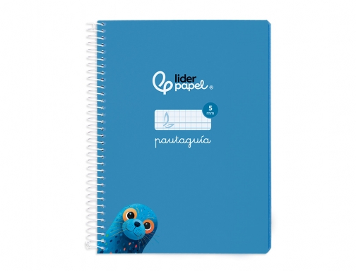 Cuaderno espiral Liderpapel Din A5 pautaguia tapa blanda 40h 75 gr cuadro 171735, imagen 3 mini