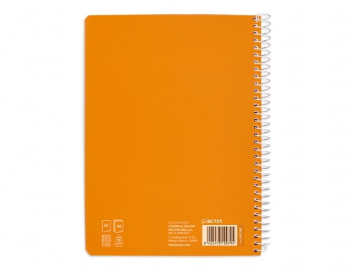 Cuaderno espiral Liderpapel Din A5 pautaguia tapa blanda 40 h 75 gr 171737, imagen 4 mini