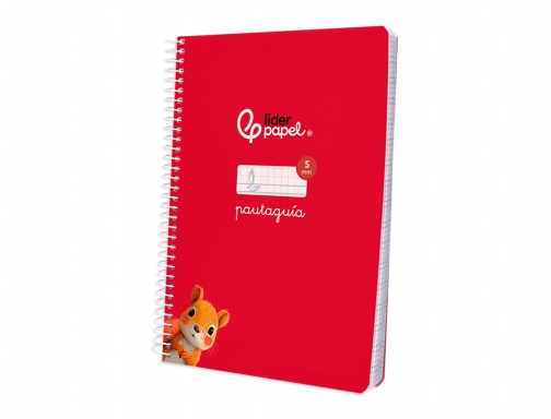 Cuaderno espiral Liderpapel Din A5 pautaguia tapa blanda 40h 75 gr cuadro 171738, imagen 5 mini