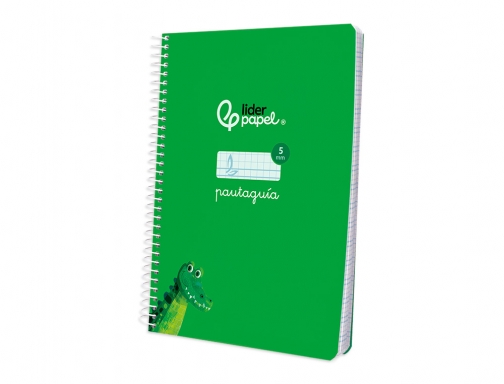 Cuaderno espiral Liderpapel Din A5 pautaguia tapa blanda 40 h 75 gr 171739, imagen 5 mini