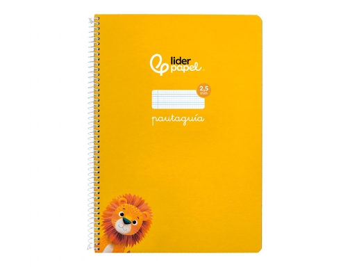 Cuaderno espiral Liderpapel Din A4 pautaguia tapa dura 80h 90 gr cuadro 171782, imagen 3 mini