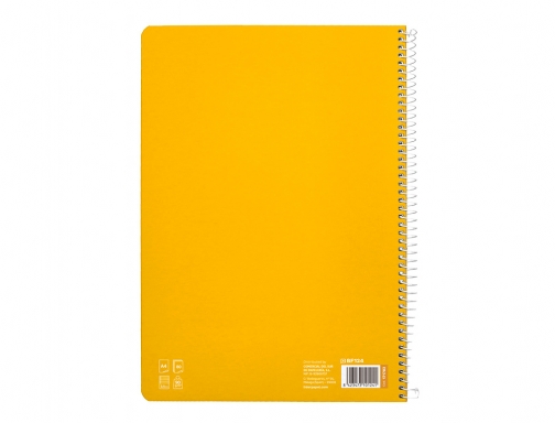 Cuaderno espiral Liderpapel Din A4 pautaguia tapa dura 80h 90 gr cuadro 171782, imagen 4 mini