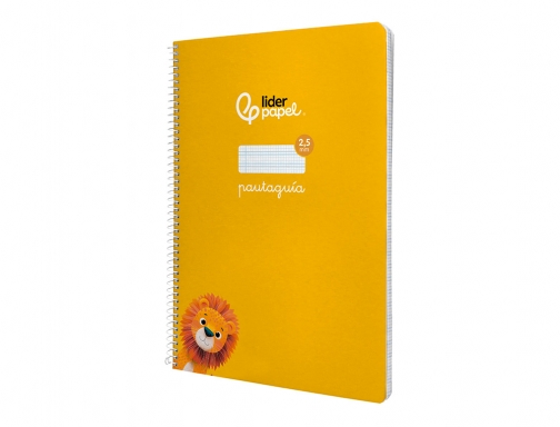 Cuaderno espiral Liderpapel Din A4 pautaguia tapa dura 80h 90 gr cuadro 171782, imagen 5 mini