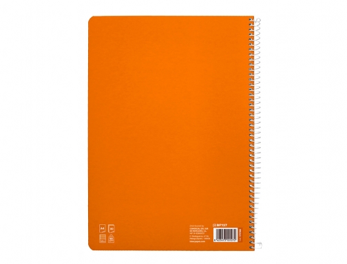 Cuaderno espiral Liderpapel Din A4 pautaguia tapa dura 80h 90 gr cuadro 171785, imagen 4 mini