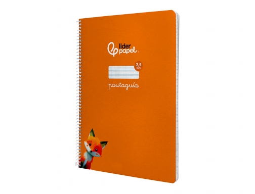 Cuaderno espiral Liderpapel Din A4 pautaguia tapa dura 80h 90 gr cuadro 171785, imagen 5 mini