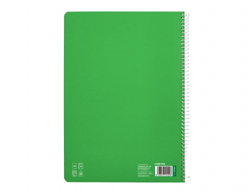 Cuaderno espiral Liderpapel Din A4 pautaguia tapa dura 80h 90 gr cuadro 171787, imagen 4 mini