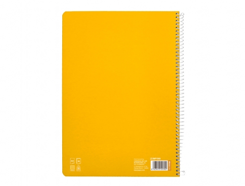 Cuaderno espiral Liderpapel Din A4 pautaguia tapa dura 80h 90 gr cuadro 171788, imagen 4 mini