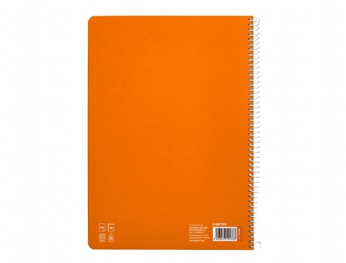 Cuaderno espiral Liderpapel Din A4 pautaguia tapa dura 80h 90 gr cuadro 171791, imagen 4 mini