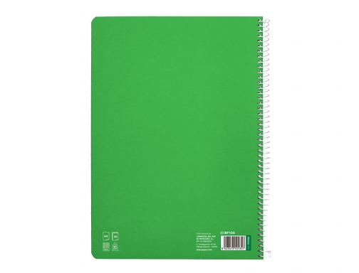 Cuaderno espiral Liderpapel Din A4 pautaguia tapa dura 80h 90 gr cuadro 171793, imagen 4 mini