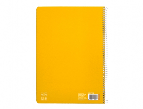 Cuaderno espiral Liderpapel Din A4 pautaguia tapa dura 80h 90 gr cuadro 171800, imagen 4 mini