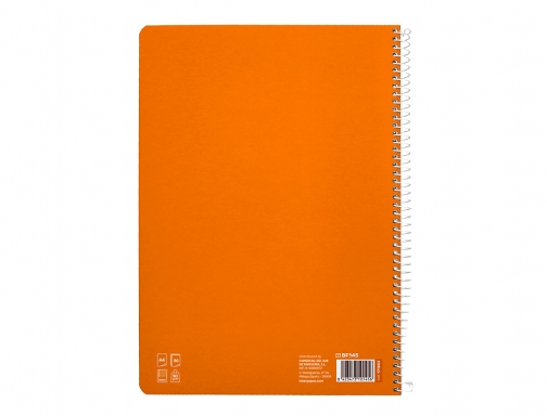 Cuaderno espiral Liderpapel Din A4 pautaguia tapa dura 80h 90 gr cuadro 171803, imagen 4 mini