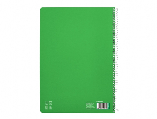 Cuaderno espiral Liderpapel Din A4 pautaguia tapa dura 80h 90 gr cuadro 171805, imagen 4 mini