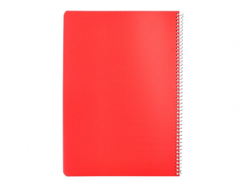 Cuaderno espiral Liderpapel Din A4 pautaguia tapa plastico80h 90gr cuadro pautado 3mm 171872, imagen 4 mini