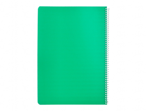 Cuaderno espiral Liderpapel Din A4 pautaguia tapa plastico 80h 90gr cuadro pautado 171873, imagen 4 mini