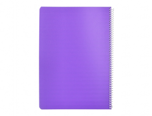 Cuaderno espiral Liderpapel Din A4 pautaguia tapa plastico 80h 90gr cuadro pautado 171874, imagen 4 mini