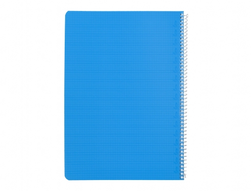 Cuaderno espiral Liderpapel Din A4 pautaguia tapa plastico80h 90gr cuadro pautado 4mm 171877, imagen 4 mini