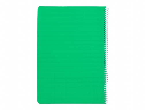 Cuaderno espiral Liderpapel Din A4 pautaguia tapa plastico80h 90gr cuadro pautado 4mm 171879, imagen 4 mini