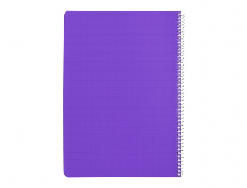 Cuaderno espiral Liderpapel Din A4 pautaguia tapa plastico80h 90gr cuadro pautado 4mm 171880, imagen 4 mini