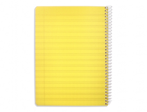 Cuaderno espiral Liderpapel Din A5 pautaguia tapa plastico 80h 90gr cuadro pautado 171416, imagen 4 mini