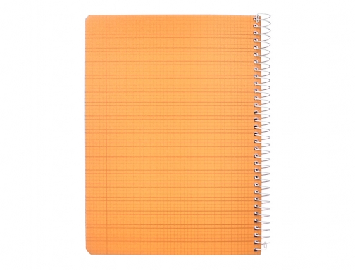 Cuaderno espiral Liderpapel Din A5 pautaguia tapa plastico 80h 90gr cuadro pautado 171868, imagen 4 mini