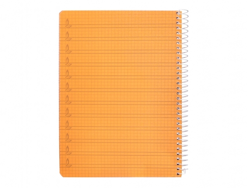 Cuaderno espiral Liderpapel Din A5 pautaguia tapa plastico 80h 90gr cuadro pautado 171869, imagen 4 mini