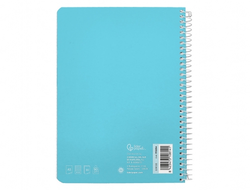 Cuaderno espiral Liderpapel Din A5 witty tapa dura 80h 90gr cuadro 4mm 172254, imagen 2 mini