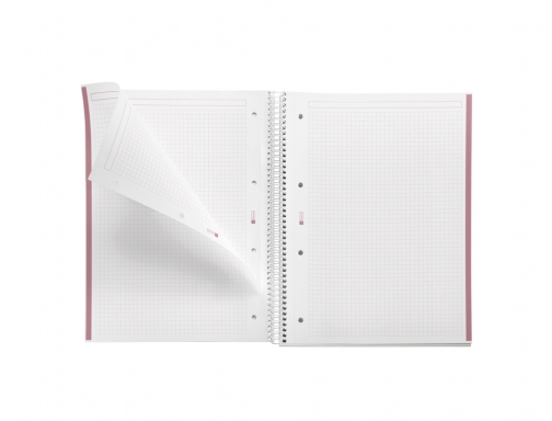 Cuaderno espiral Miquelrius notebook emotions rose dust tapa forrada Din A4 microperforado MR46935, imagen 4 mini