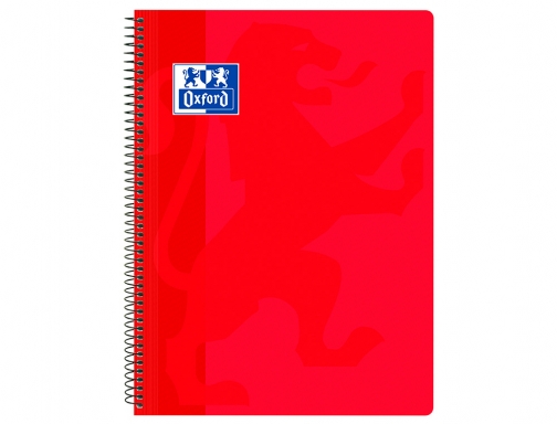 Cuaderno espiral Oxford school classic tapa polipropileno folio 80 hojas cuadro 4 400079660, imagen 2 mini