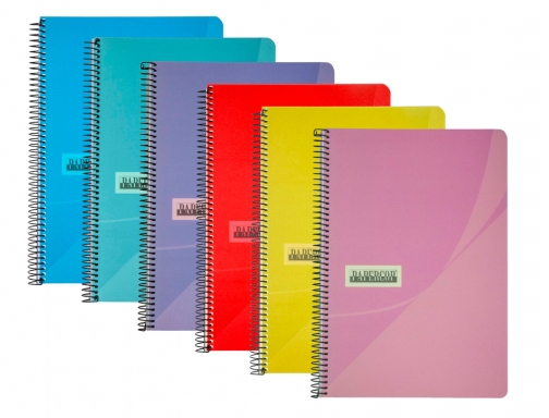 Cuaderno espiral Papercop folio tapa extradura 80 hojas pauta 5 2,5 mm 91169, imagen 2 mini