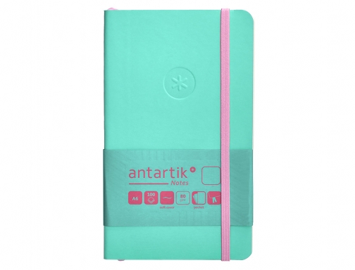 Cuaderno con gomilla Antartik notes tapa blanda A6 hojas lisas rosa y TY21, imagen 3 mini