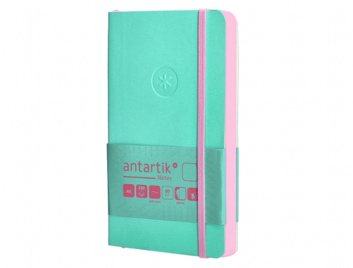 Cuaderno con gomilla Antartik notes tapa blanda A6 hojas lisas rosa y TY21, imagen 5 mini