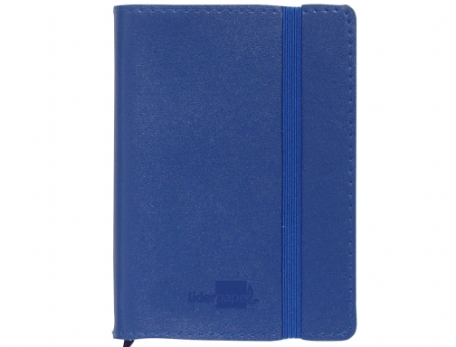 Libreta Liderpapel simil piel A6 120 hojas 70g m2 horizontal sin margen 36895, imagen 2 mini