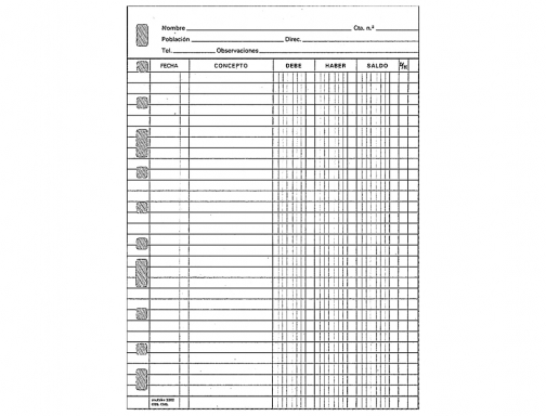 Recambio Multifin 3005 folio natural cuentas corrientes 4175500, imagen 2 mini