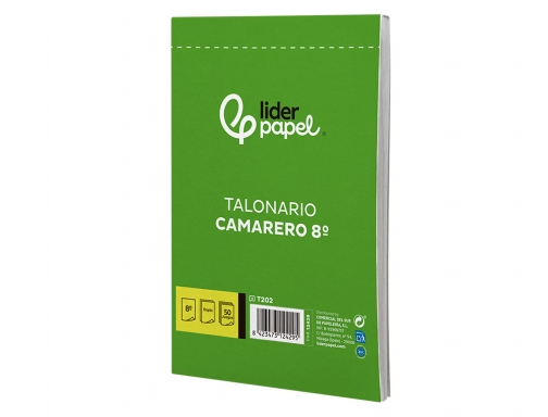 Talonario Liderpapel camarero 8 original y copia t202 12429, imagen 5 mini