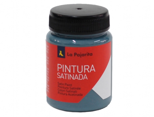 Pintura latex La pajarita satinada l34 bote 35 ml azul metal 169322, imagen 3 mini