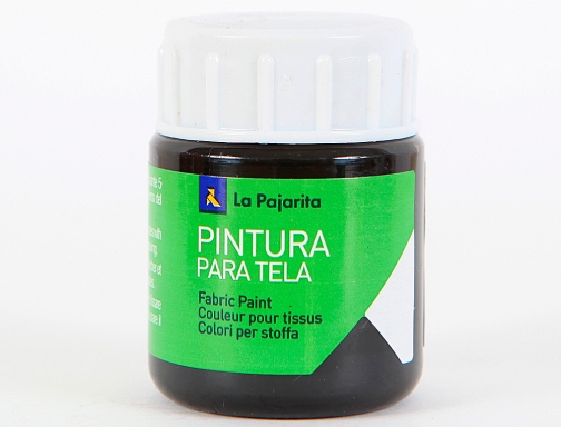 Pintura para tela La pajarita negro 25 ml 114171, imagen 2 mini