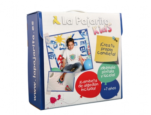 Pintura para tela La pajarita set de pinturas y camiseta 5 botes 128958 , surtidos, imagen 2 mini