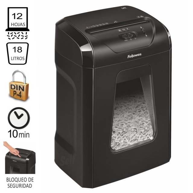 Destructora Fellowes 12C Particulas 12 hojas P-4, imagen 3 mini