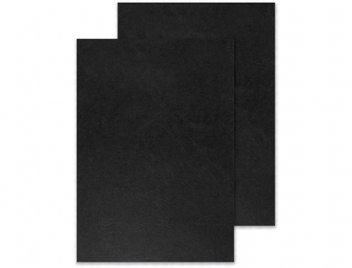 Tapa de encuadernacion Q-connect pvc Din A3 opaca negra 200 mc caja KF16554 , negro, imagen 3 mini