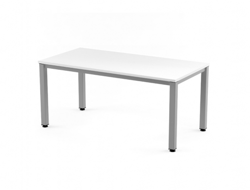 Mesa de oficina Rocada executive 2001AD04 aluminio blanco 140x80 cm, imagen 2 mini