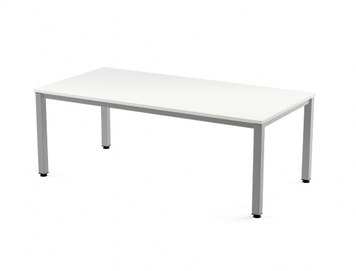 Mesa de oficina Rocada executive 2005AD04 aluminio blanco 200x100 cm, imagen 2 mini