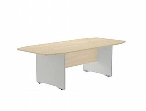 Mesa de reunion Rocada meeting 3003AW01 estructura madera blanco tablero madera haya, imagen 2 mini